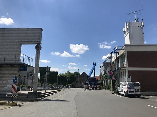 Alte Wache Blick von der Dieburger Straße her kommend.